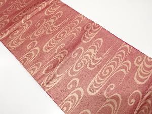 アンティーク　観世水模様織り出し袋帯（着用可）